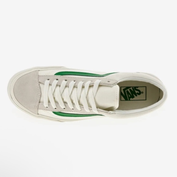 Vans Old Skool Marshmallow Sneakers White/Green Men’s Sz 8.5 New - Picture 3 of 7
